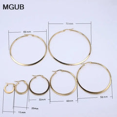 MGUB Stainless Steel Simple Earrings