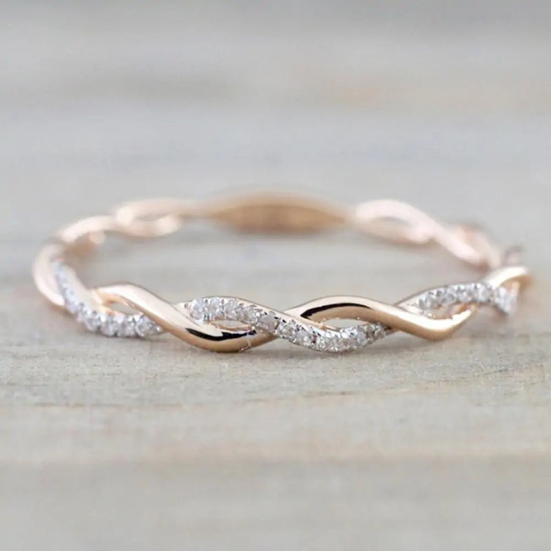 Rose Gold Diamond Band