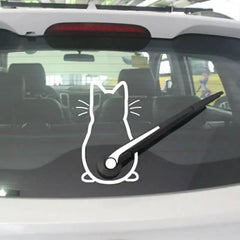 Cat Tail Car Sticker