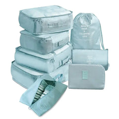 Large Capacity Travel Organizers (8 Piece Set)