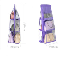 6 Pocket Hanging Handbag Organizer