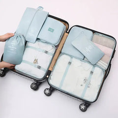 Large Capacity Travel Organizers (8 Piece Set)