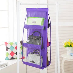 6 Pocket Hanging Handbag Organizer