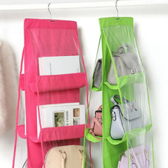 6 Pocket Hanging Handbag Organizer